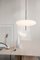 Lampe Modèle 2065 avec Diffuseur Blanc et Quincaillerie Noire par Gino Sarfatti pour Astep 9