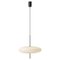 Model 2065 Lamp with White Diffuser and Black Hardware by Gino Sarfatti for Astep 1