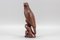 Art Deco Carved Wooden Eagle Sculpture with Glass Eyes, 1960s 2