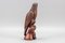Art Deco Carved Wooden Eagle Sculpture with Glass Eyes, 1960s 5