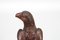 Art Deco Carved Wooden Eagle Sculpture with Glass Eyes, 1960s, Image 11