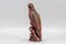 Art Deco Adler Skulptur aus geschnitztem Holz mit Glasaugen, 1960er 20