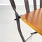 Modern Italian Wood and Black Iron Outdoor Chairs, 1990s, Set of 4 11