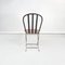 Modern Italian Wood and Black Iron Outdoor Chairs, 1990s, Set of 4 5