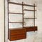 Italienisches Mid-Century Modern Teak Wandregal, 1960er 3