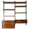 Italienisches Mid-Century Modern Teak Wandregal, 1960er 1