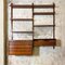 Italienisches Mid-Century Modern Teak Wandregal, 1960er 2