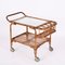 Bamboo, Rattan and Glass Serving Bar Cart, Italy, 1960s 13