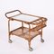 Bamboo, Rattan and Glass Serving Bar Cart, Italy, 1960s, Image 13