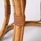 Mid-Century Modern Rattan and Bamboo Italian Round Stool, 1960s, Image 7