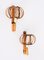 Rattan Lantern Sconces attributed to Louis Sognot, 1960s, Set of 2 11