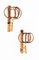 Rattan Lantern Sconces attributed to Louis Sognot, 1960s, Set of 2, Image 4