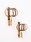 Rattan Lantern Sconces attributed to Louis Sognot, 1960s, Set of 2 5