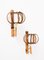 Rattan Lantern Sconces attributed to Louis Sognot, 1960s, Set of 2, Image 5