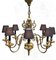 Art Deco Chandelier in Brass, 1930 9