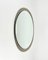 Mid-Century Italian Oval Wall Mirror from Metalvetro Galvorame, 1970s 2