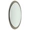 Mid-Century Italian Oval Wall Mirror from Metalvetro Galvorame, 1970s 1