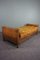 Antique Patinated Sheep Leather Daybed 1