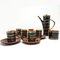 Caffè Tiger di A. Sadulski per Mirostowice Pottery, Polska, anni '60, set di 14, Immagine 3