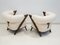 Italian White Tub Armchairs, 1960s, Set of 2 7