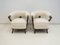 Italian White Tub Armchairs, 1960s, Set of 2 2