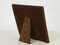 Nickel Plated Metal, Brass & Brown Velvet Picture Frame, 1970s, Image 8