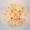 Large Mid-Century German Floral Ceiling Light in Murano Glass by Ernst Palme for Palwa, 1970s 6