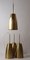 Brass Cone Suspension Light, 1950s 4