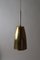 Brass Cone Suspension Light, 1950s 6