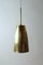 Brass Cone Suspension Light, 1950s 1