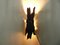 Vintage Brutalist Wall Lamp in Iron, 1920s, Image 2