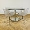 Vintage Black Granite & Chrome Dining Table, 1970s, Image 9