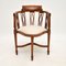 Antique Edwardian Inlaid Corner Chair, 1890s 11