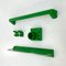 Green Bathroom Rack and Hooks from Gedy, 1970s, Set of 5 1