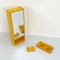 Yellow Bathroom Set by Olaf Von Bohr & Makio Hasuike for Gedy, 1970s, Set of 4, Image 1