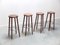 Tabourets de Bar Mid-Century en Teck, Danemark, 1960s, Set de 4 2