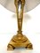 Lámpara de mesa estilo Waterford de bronce y cristal, años 50, Imagen 12