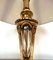 Lámpara de mesa estilo Waterford de bronce y cristal, años 50, Imagen 13