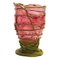 Pompitu II Vase - Clear Light Fuchsia And Matt Dust Green by Gaetano Pesce for Fish Design, Image 4