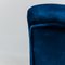 Fauteuil Vintage en Métal et Velours Bleu, 1960s 6