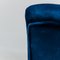 Vintage Lounge Chair in Metal and Blue Velvet, 1960s 6