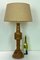 Large Turned Oak Table Lamp, 1960s 4