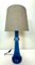 Blue Glass Table Lamp attributed to Nanny Still for Raak, 1970s 15