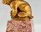 Macchinina Art Déco in bronzo raffigurante un Bulldog francese di Gaston H. Bourcart., 1925, Immagine 9