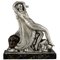 Raoul Lamourdedieu, Art Deco Dancing Nude and Kneeling Man, 1920, Bronze 1