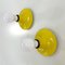 Yellow Teti Wall Lamps by Vico Magistretti for Artemide, 1960s-1970s, Set of 2 1