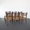 Wood and Rope Chairs by Paolo Buffa, 1950s, Set of 6 4