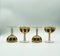 Bohemian Cabochon Champagne Futes with Decanter from Moser, Set of 7 4