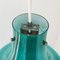 Opaline Aquamarine Glass Pendant Lamp 6