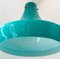 Opaline Aquamarine Glass Pendant Lamp, Image 8